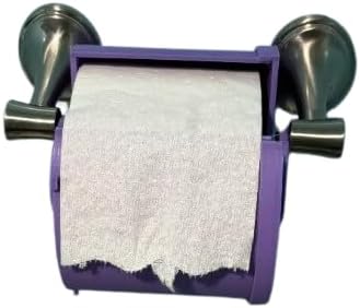 Toilet Paper Guard Full Enclosure | 360° TP Roll Protector | Pet & Toddler Proof Toilet Paper Cover | Anti-Unravel Shield | Bathroom Organizer & Dispenser (Marble)
