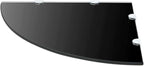 Corner Shelf Wall Mounted Black Tempered Glass Floating Shelf for Bathroom Kitchen Living Room Storage, 17.7 x 17.7 Inch Triangular Display Organizer