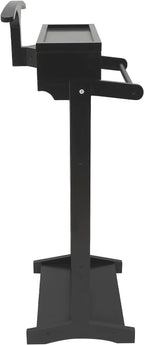 Suit Valet Stand, Wood Suit Stands Butler Clothing Rack, Freestanding Clothes Rack with Drawer Tray Shoe Rack for Organizes Ties, Belts, Shoes (Black)