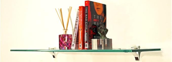 Spancraft Glass C-12x24-Brushed Bronze Cardinal Glass Shelf, Brushed Bronze, 12" x 24"