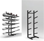 Snowboard Storage Rack,Floor-Standing ski Storage Rack, Home Gym Storage Rack, Sample Board Display Rack, Exercise mat Storage Rack (Black 35x25x84 cm/14x10x33 in)