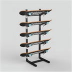 Snowboard Storage Rack,Floor-Standing ski Storage Rack, Home Gym Storage Rack, Sample Board Display Rack, Exercise mat Storage Rack (Black 35x25x84 cm/14x10x33 in)