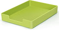 Letter-Size Tray, Desk Drawer Organizer, A4 Plastic Paper Tray for Office, School, Home Storage, and Storage Containers for Gift Wrap, and Crafts (Green)