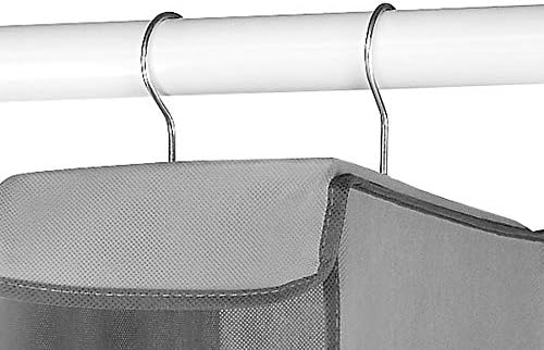 Whitmor Hanging Shoe Shelves - 8 Section - Closet Organizer - Grey