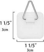 Artliving 1.25 Inch Invisible Adhesive Plate Hanger Set Vertical Plate Holders for The Wall (100 Pack)