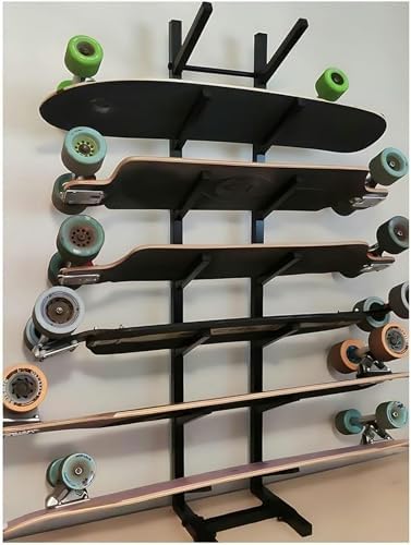 Snowboard Storage Rack,Floor-Standing ski Storage Rack, Home Gym Storage Rack, Sample Board Display Rack, Exercise mat Storage Rack (Black 35x25x84 cm/14x10x33 in)