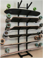 Snowboard Storage Rack,Floor-Standing ski Storage Rack, Home Gym Storage Rack, Sample Board Display Rack, Exercise mat Storage Rack (Black 35x25x84 cm/14x10x33 in)