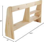 Renovators Supply Manufacturing Computer Shelves Unfinished Pine Wood Shelf Kit