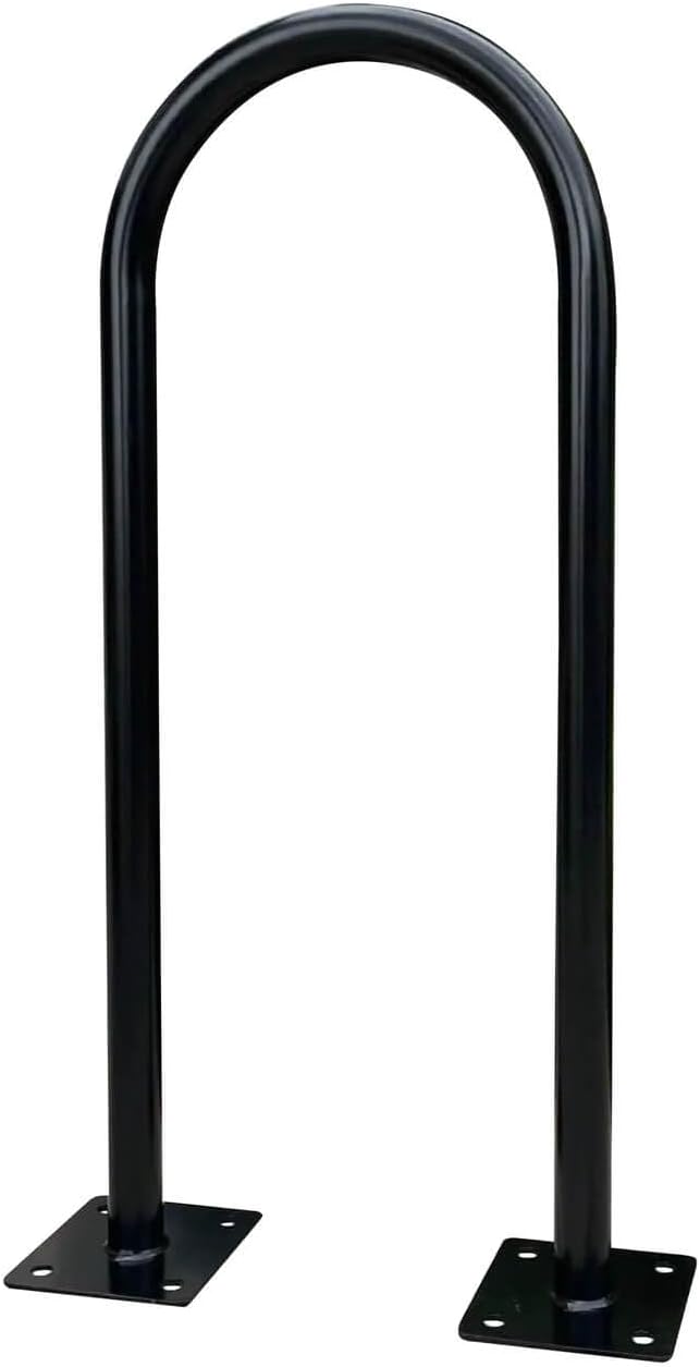 Sandbaggy In Ground Bike Rack | U Shaped, Commercial, Outdoor, 1 Loop, Steel | Black, 14.5" x 34" (20)