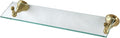 Kingston Brass BA4819BB Metropolitan Glass Shelf, Brushed Brass