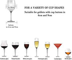 Wine Glass Rack - Under Cabinet Stemware Wine Glass Holder Glasses Storage Hanger Metal Organizer for Bar Kitchen White