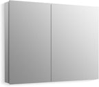 Kohler 55065-NA Embark Slim Two-Door Medicine Cabinet Mirror, Adjustable Shelves with Mirrored Doors, 35 in. W x 26 in. H