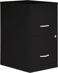 2 Drawer Locking Filing Cabinet | Pre-Assembled Steel Construction | Space-Saving Design is Perfect for Home and Small Office | Letter-Size | Assembled in North America