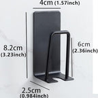 4PCS Mug Hooks Wall-Mounted Mug Holder, Coffee Cups Holder Hanger no Drilling,Toothbrush and Cup Organizer,Storage Hooks for Kitchen, Living Room, Office(Black-1cup)