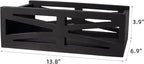 Rustic Wooden Bathroom Decor Box, Farmhouse Toilet Paper Basket (Black)