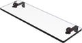 Allied Brass RC-1/16-ABZ 16 Inch Glass Vanity Beveled Edges Shelf, Antique Bronze