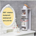 Multifunction Bathroom Kitchen Corner Locker Cosmetic Storage Rack Cabinet Storage Shelf Rotating Triangle Shelf