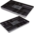 1InTheOffice Desk Drawer Organizer Tray, 13-Compartment Office Desk Drawer Organizer Black