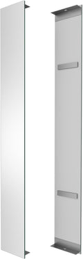 Side Mirrored Kits, 4'' W x 32'' H Decorative Side Mirrors Set of 2 for 32-Inch-Height Acrylic Smart Lighted Mirror Cabinet Surface-Mounting-Use Only (for Model-Aura)