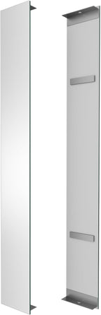 Side Mirrored Kits, 4'' W x 32'' H Decorative Side Mirrors Set of 2 for 32-Inch-Height Acrylic Smart Lighted Mirror Cabinet Surface-Mounting-Use Only (for Model-Aura)