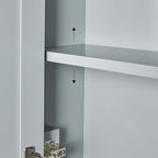 ARIEL Bathroom Wall Cabinet 26" H x 21" W x 8" D - Closed Door - Grey