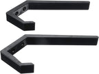 Helmet Holder 2pcs Helmet Holder Hook Jacket Bags Wall Mount Cloth Display Rack Hanger (Black)