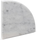 9'' x 9'' x 0.75 Thickness Premium Marble Corner Shelves for Bathroom Wall (Bianco Carrara)
