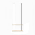 Ceiling Shelf, Ceiling Mount Storage Rack with Wooden Boards Hanging Storage Rack for Display Plants,Wine,Books, Quick Installation (Color : A, Size : 3 Layer)