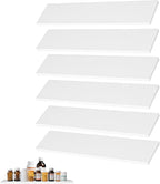 6pcs Medicine Cabinet Shelf Replacement 13inch Wooden Medicine Cabinet Shelves Wooden Bathroom Cabinets Shelves for Living Room Bathroom Kitchen Wall Mounted Medicine Cabinets (White)