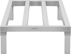 VEVOR Aluminum Dunnage Rack, 48” x 20” Commercial Food Floor Rack, 8” Off the Floor, 1800 lbs Capacity All-Welded Aluminum Storage Rack, for Storage in Restaurants, Kitchens, Garages and Vehicles