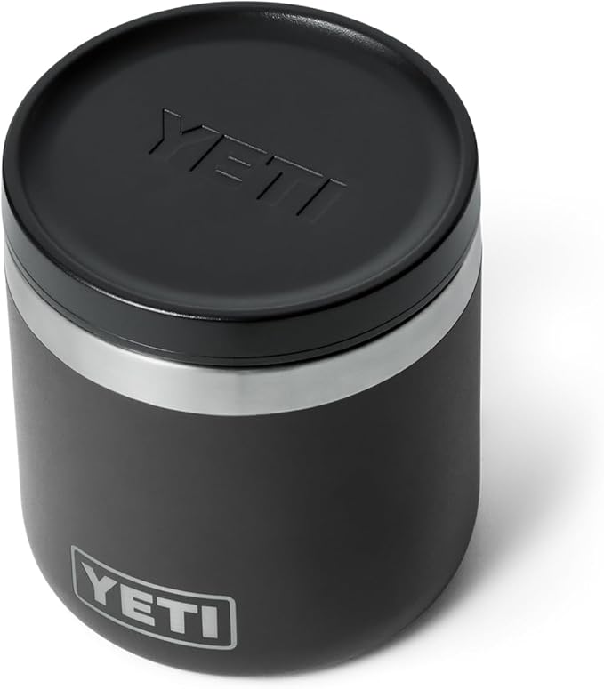 YETI Rambler 8 oz Food Jar, Vacuum Insulated, Stainless Steel, With Airtight Lid, Black