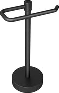 YUMORE Hand Towel Holder Stand Countertop Towel Rack Free Standing Towel Bar Hanger for Bathroom Kitchen Pro Matte Black