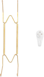 Bilillo Plate Hangers for The Wall, Suitable for 10-14 inch Decorative Plate, Stainless Steel Invisible Heavy Duty Wire Plate Holder with Wall Hooks, Plate Hangers for Displaying Plates