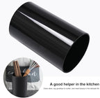 UPKOCH Kitchen Utensil Organizer Black Storage Tube for Cooking Tools and Cutlery Holder Compact Flatware Container for Kitchen Countertop Organization