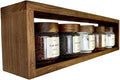 Floating Rectangle Shelf | Easy Mounting | Toilet Paper Holder | Bathroom Storage | Kitchen Spice Rack (24, Natural Pine)