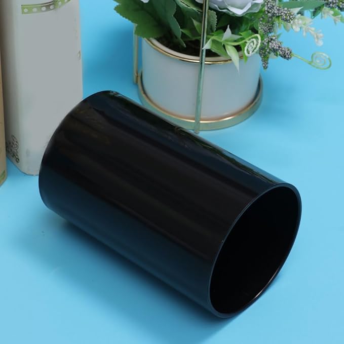 UPKOCH Kitchen Utensil Organizer Black Storage Tube for Cooking Tools and Cutlery Holder Compact Flatware Container for Kitchen Countertop Organization