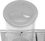 101oz Wall Mount Dry Goods Dispenser, Double-bucket Dry Cereal Dispenser Grain Dispenser Grid Grain Storage Bin Kitchen Storage Organizer, Dry Food Cereal Dispenser For Food Nuts Flour Maker (Silver)