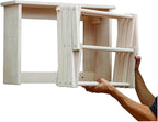 Pennsylvania Woodworks Extra Large Wall Clothes Drying Rack ~ Heavy Duty Solid Maple Hardwood, Folding, Collapses to 35" x 20" x 8", Hand Built in USA, Unfinished