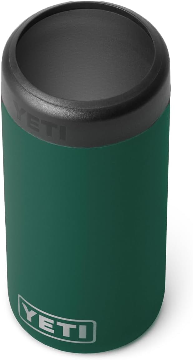 YETI Rambler 12 oz. Colster Slim Can Insulator for the Slim Hard Seltzer Cans, (NO CAN INSERT) Black Forest Green