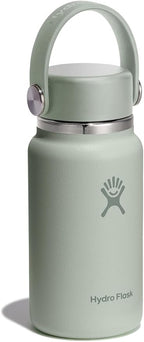 Hydro Flask Micro Bottle - Insulated Mini Leak Proof Flask for Purse or Pocket in 6.7 Oz Agave Green