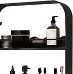 Tissting 2 Layer Bathroom Wall Shelf Carbon Steel Material Toilet Washstand Cosmetic Wall Mounted Storage Shelf for Bathroom, Toilet, Washstand