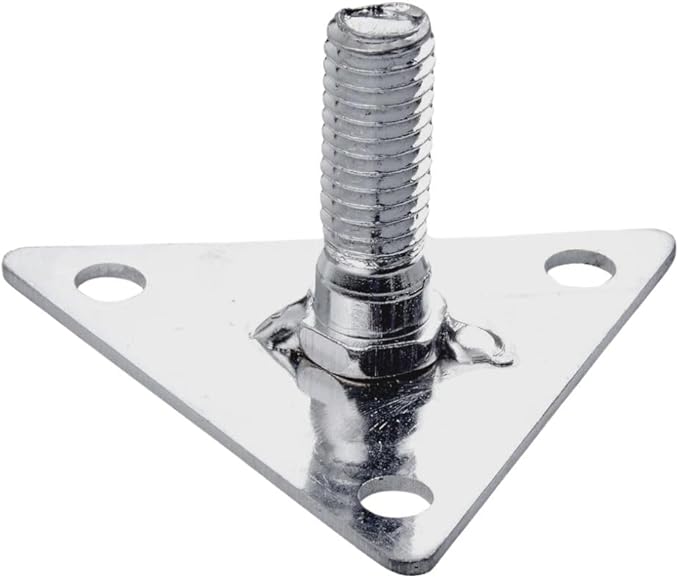 Soro Essentials- Stainless Steel Shelving Foot Plate with Screws Set of 4 Chrome Plated- Floor Plate for Wire Shelving Units Mounting Plates Wire Utility Shelves for Storage Home Restaurants