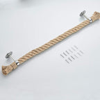 YJ YANJUN Nautical Bathroom Decor - Rope Towel Racks for Bathroom Wall Mounted