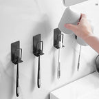 4PCS Mug Hooks Wall-Mounted Mug Holder, Coffee Cups Holder Hanger no Drilling,Toothbrush and Cup Organizer,Storage Hooks for Kitchen, Living Room, Office(Black-1cup)