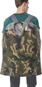 Large Laundry Bag Backpack, 27” x 34”Sturdy Laundry Bag with Shoulder Straps Drawstring Closure Heavy Duty Foldable Laundry Backpack for College, Travel, Laundromat, Apartment (camo)