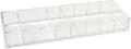 russell+hazel Acrylic Compartment Bloc, 12” x 4” x 1.5," 3 Moveable Dividers, 1 Count, 98141