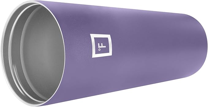 IRON °FLASK Classic Tumbler - Vacuum Insulated Stainless Steel Water Bottle, Double Walled, Drinking Cup, Insulated Travel Mug (Lavender, 32 oz Solid Lid)