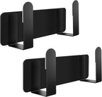 Pot Lid Rack, Wall Mounted 304 Stainless Steel Pan Lid Organizer Holder, Self Adhesive, Kitchen Cooking Utensil Tool (Black, Set of 2)