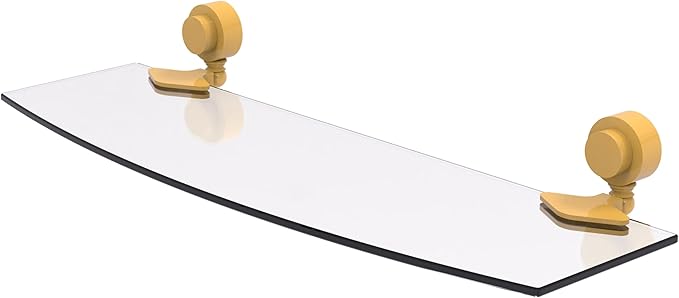 Allied Brass Venus Collection Glass Shelf with Smooth Accents