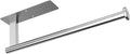 Paper Towel Holder Under Cabinet, Upgraded Adhesive Paper Towel Holder Wall Mount for Kitchen, Bathroom, RV, Bend-Resistant, Self-Adhesive or Drill mounting, Stainless Steel, Silver